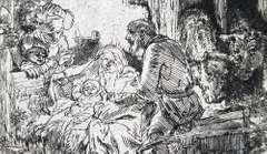 Extremely Rare and Collectable original Rembrandt Etching, 1654
