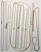 Diverse Group of 11 Sterling Necklaces