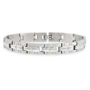 Stainless Steel Brick Link Men's Bracelet