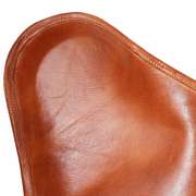 Leather Butterfly Chair with Powder Coated