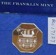 Franklin Mint: Sterling Sil Casino Chip, GEM Cameo PRF - 500 Pesos, Chili