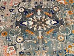 MAGNIFICENT VINTAGE REPRO DESIGN RUG 8x11