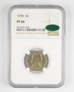 PF66 1938 Jefferson Nickel - CAC - Graded NGC
