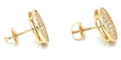 Dazzling Yellow Gold Diamond Earrings