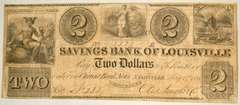 $ 2 Savings Bank Of Louisville Kentucky May 1 1838 Note