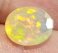 Vibrant 1.39ct floral flashing Welo Opal