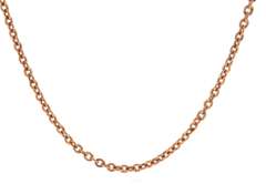 Nice Rose Gold Round Link Chain Necklace