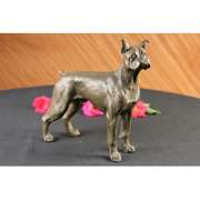 English Boxer Dog Bronze Sculpture