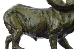 Wildlife Large Moose Bronze Sculpture