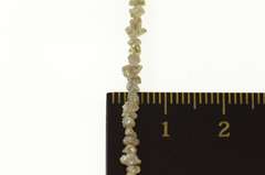 14K Yellow Gold Raw Pyrite Stone Beaded 3.3mm Statement Necklace