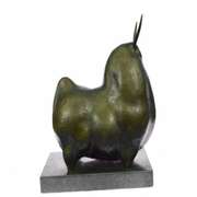 Dark Brown Patina Fighting Bull Bronze Sculpture