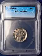 1936-D Buffalo Nickel ICG MS65.