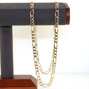 Brilliant 14kt Yellow Gold Figaro Chain Necklace