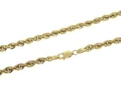 Simple Yellow Gold 3.5mm Rope Chain