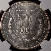 1887-S Morgan Silver Dollar NGC MS62 Die Cracks On Reverse.