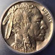 1936-D Buffalo Nickel ICG MS65.