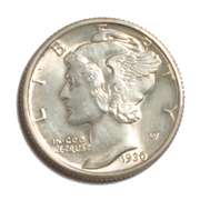 1930 Gem Full Band Mercury Dime
