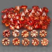 Brilliant 4.20ct Mandarin orange Songean Sapphire set