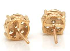 Special Diamond Yellow Gold Earrings