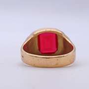 6.50 Carat Ruby Solitaire Ring in 14kt Gold