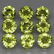 High grade 7.94ct untreated apple green Peridot set