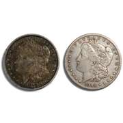 1878 Rev 79  & 1899 O Morgan Dollars
