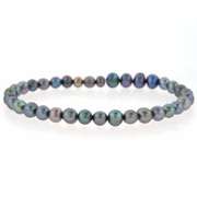Freshwater Cultured Peacock Pearl Stretch Bracelet