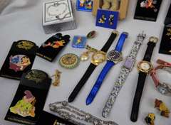 Bag of Pins, Costume Jewelry and Watches