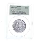 MS63 1937 Arkansas Centennial Commemorative Half Dollar - Graded PCGS