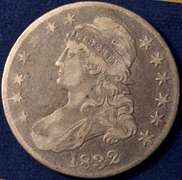 1832 Bust Half Dollar Small Letters, Circulated.