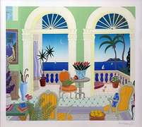 Thomas McKnight Hand Signed Serigraph, Bridgetown