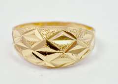 21K Diamond Cut Ring