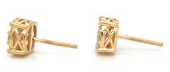 Dazzling Yellow Gold Diamond Earrings