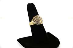 Great Baguette Diamond Band Ring in 14kt Yellow Gold