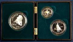 1995 United States Mint Civil War Battlefield 3 Coin Set. OGP.