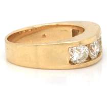 14K YELLOW GOLD DIAMOND BAND
