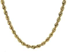 Simple Yellow Gold 3.5mm Rope Chain