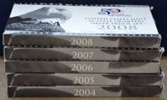 United States Mint 50 State Quarters Silver Proof Sets 2004-2008