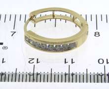 Brilliant Yellow Gold Diamond Hoop Earrings