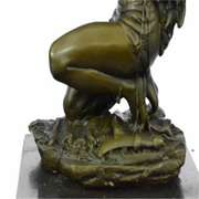 NUDE WARRIOR BRONZE SCULPTURE