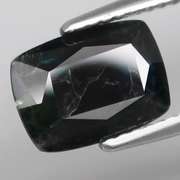 Bold 2.97ct blue black cushion cut Sapphire