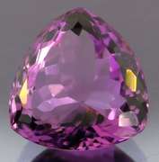 Glittering 8.01ct trillion cut Bolivian Amethyst