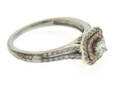 Brilliant Princess Cut in Double Halo w Split Shank Diamond Setting