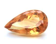 Exceptional 26.83ct Pear Cut Citrine Gemstone