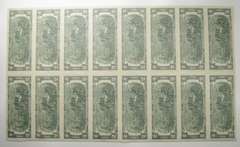 Sheet Of 16 1976 Cleveland, OH $2 Federal Reserve Notes - Uncut Sheet