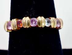 Dazzling Multi-Gemstone Ring in Yellow Gold