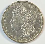 Super nice 1891-CC Morgan Silver Dollar. Key date