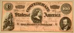 $100  H Series  UncFeb 17 1864 CSA Note