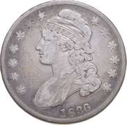 1836 Capped Bust Half Dollar - O-116 Small Date