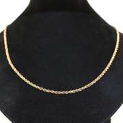 Pure 14kt Yellow Gold Spiral Chain Necklace